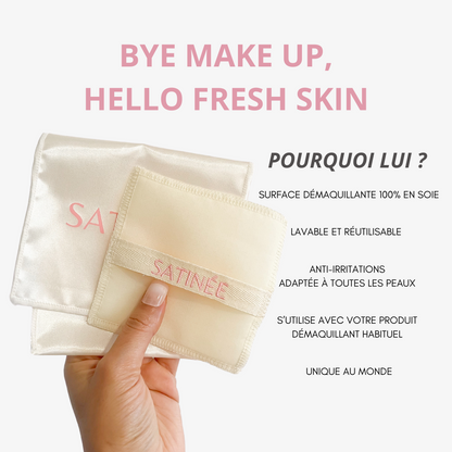 Pad démaquillant en Soie