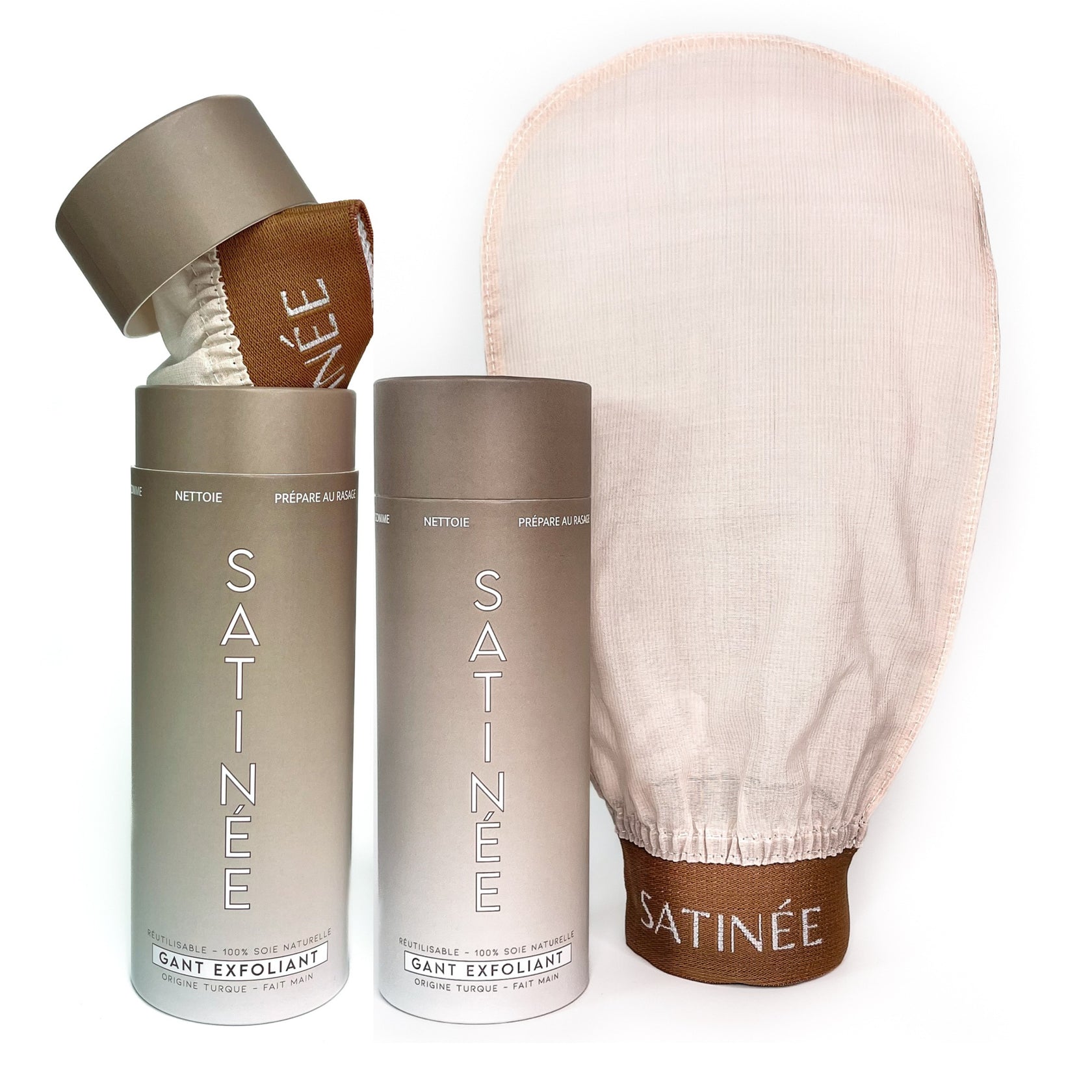 Gant Exfoliant en Soie - L'original 1ère Marque Française – Satinée